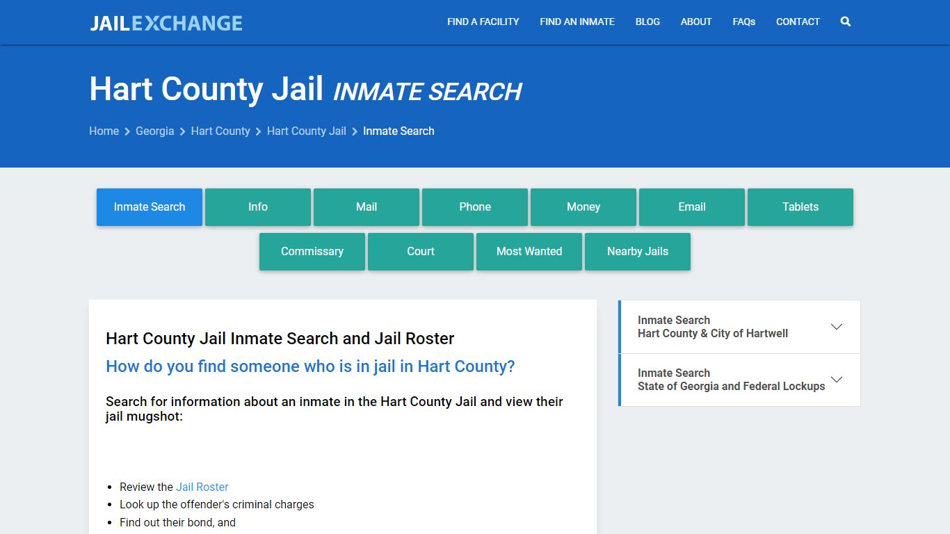 Inmate Search: Roster & Mugshots - Hart County Jail, GA